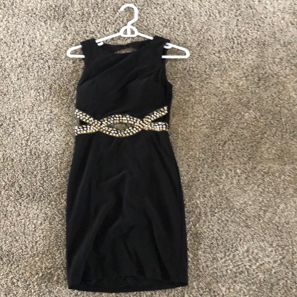 Black semi-formal dress